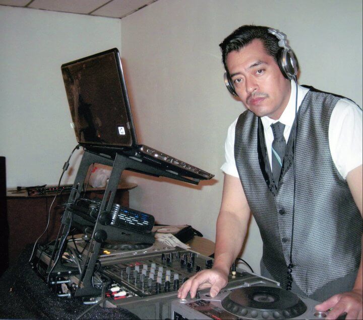 DJ with laptop.