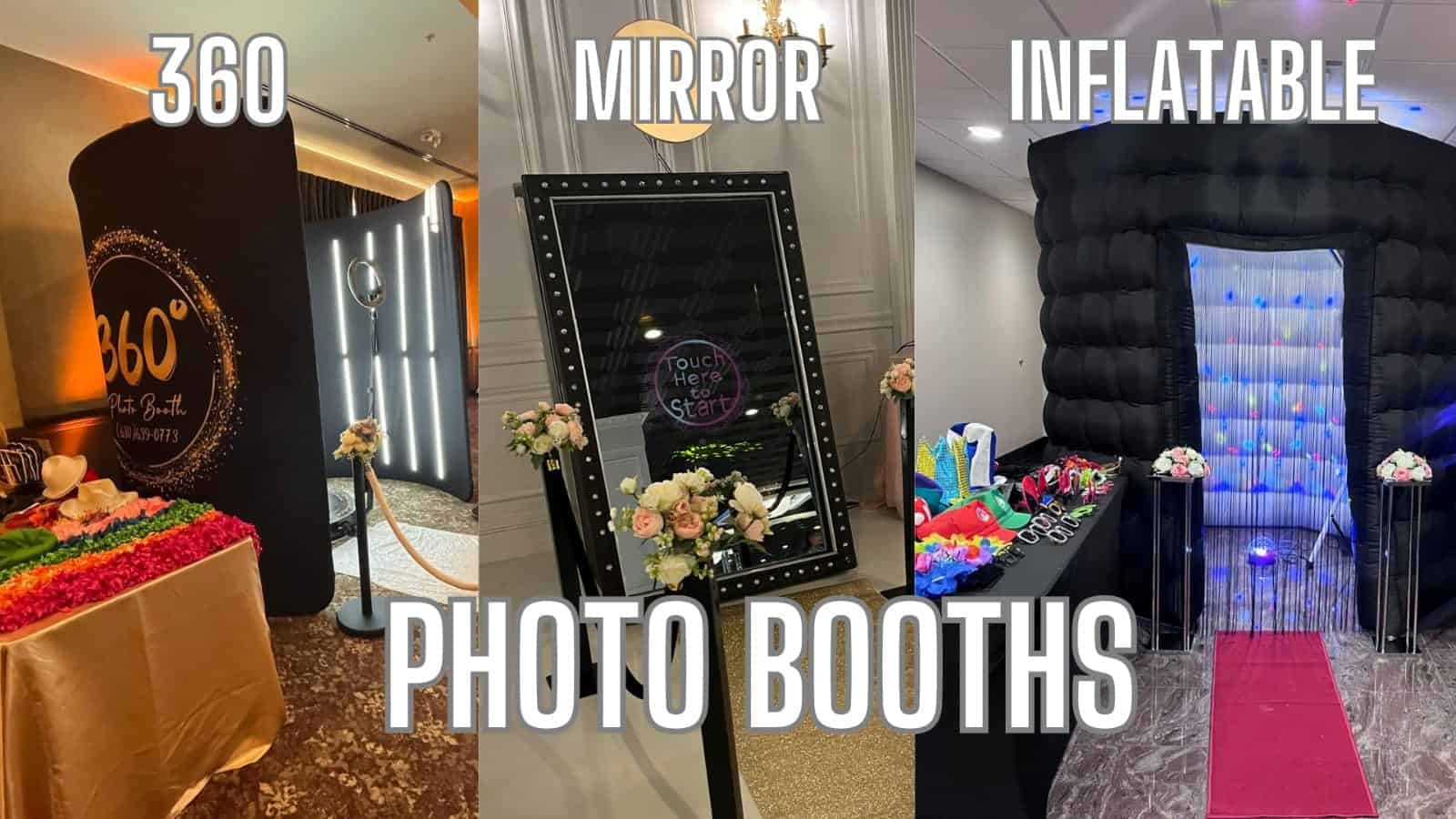 3 different Pothobooths